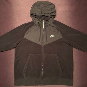 Nike Black Fleece Zip-Up Hoodie